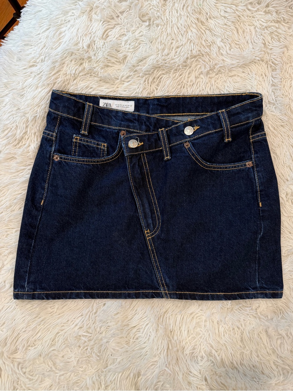 Zara Dark blue Denim Mini Skirt